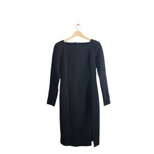 M.M. LaFleur Joanna Worth Long Sleeve Sheath Dress Black Size 4